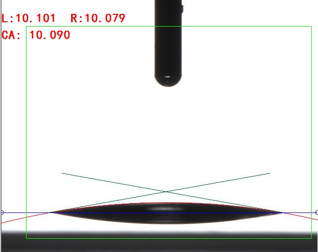 圓法測量接觸角 圓法測量接觸角