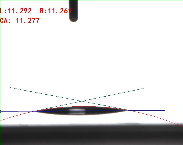 圓法測量接觸角 圓法測量接觸角
