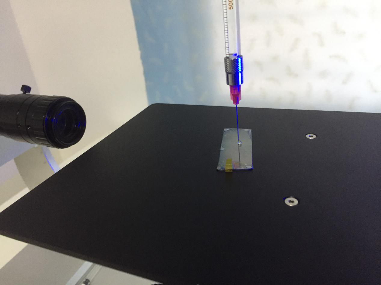 接觸角測量儀測試碳合物案例,接觸角測試數(shù)據(jù)報告