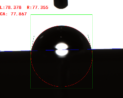 接觸角測(cè)量角度 