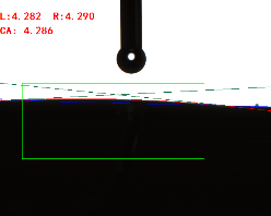 接觸角測(cè)量角度 
