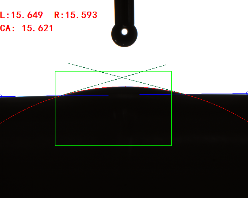 接觸角測(cè)量角度 