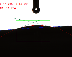 接觸角測(cè)量角度 