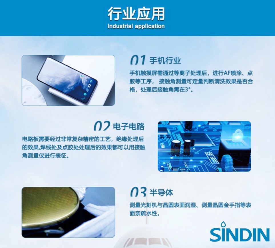 接觸角測量儀行業應用,手機行業,電子電路,半導體.JPG 接觸角測量儀行業應用,手機行業,電子電路,半導體.JPG